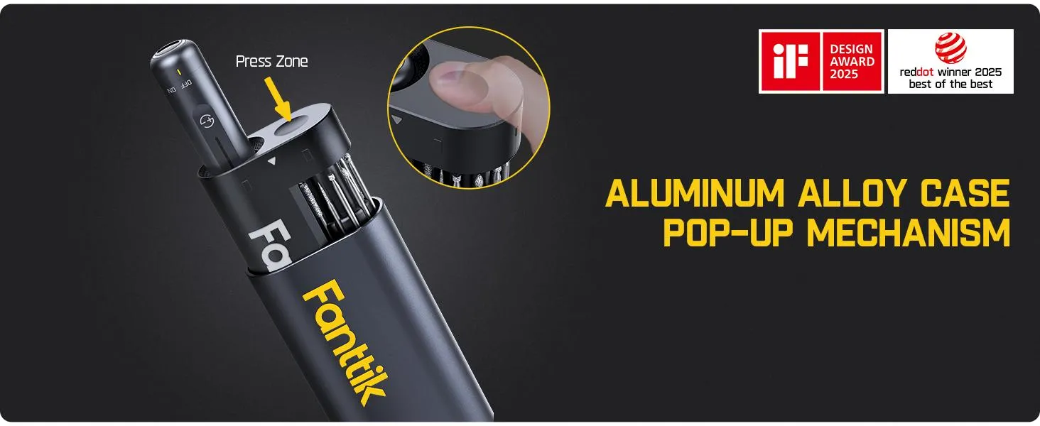 Fanttik F2 Master Mini Cordless Rotary Tool Kit - Revostor Hub, 35 Accessories, Aluminum Rechargeable Drill Set, Quiet Power, Portable Lightweight Tool for 3D Printer Precision Work, Tools, SummerWins
