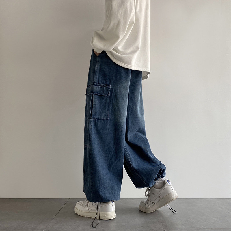 Multi Pockets Vintage Cargo Jeans / TECHWEAR CLUB / Techwear