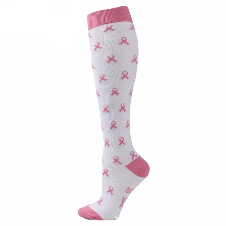 (3 PAIRS) Pink Compression Socks QueenFunky