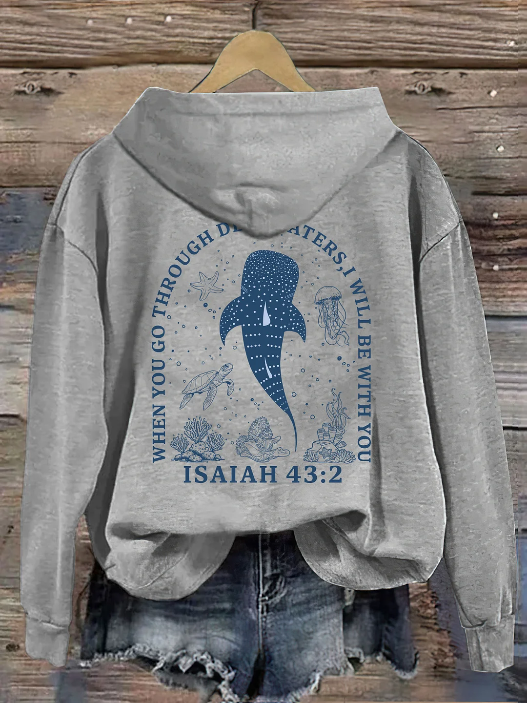 When You Go Through Deep Waters Hoodie