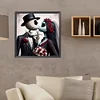 Halloween Skeleton Couple - Round Drill Diamond Painting - 40*40CM