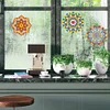 6 PCS Gem Art DIY Craft Kits Mandala Diamond Painting Window Stickers Kit