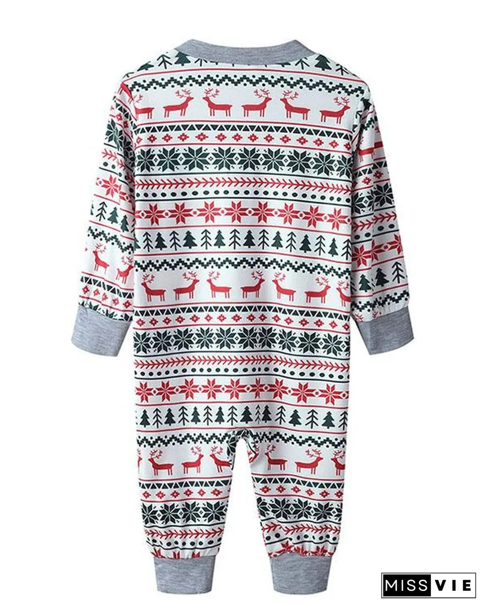 Baby's Stripe Print Parent-Child Family Christmas Loungewear