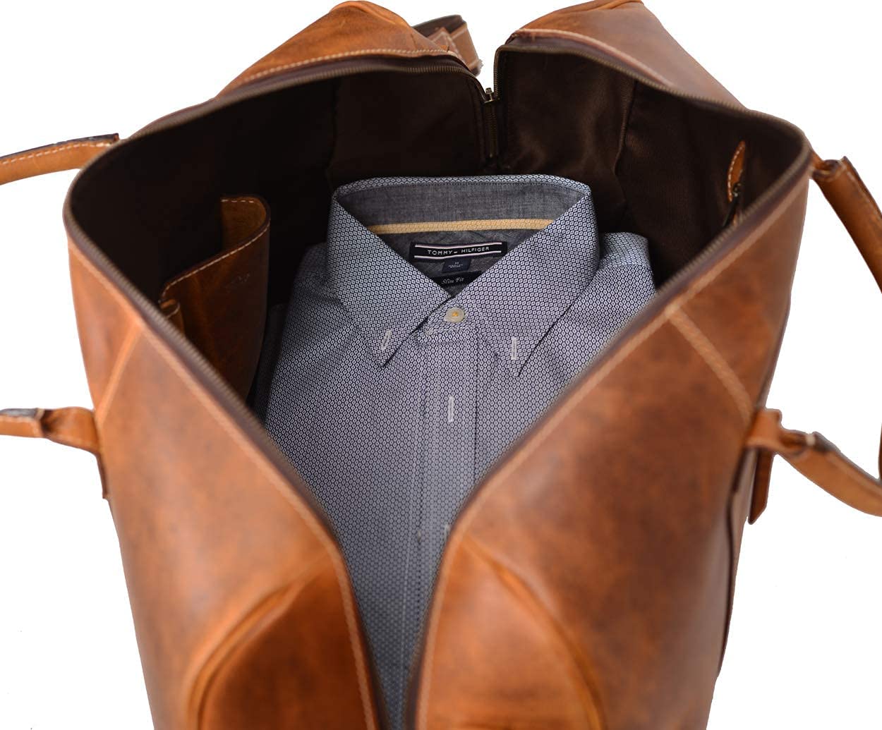 Leather Duffel Bag Travel Gym Sports Overnight Weekend cabin holdall