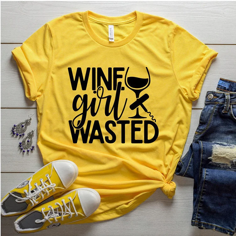 WINE GIRL WASTED T-shirt