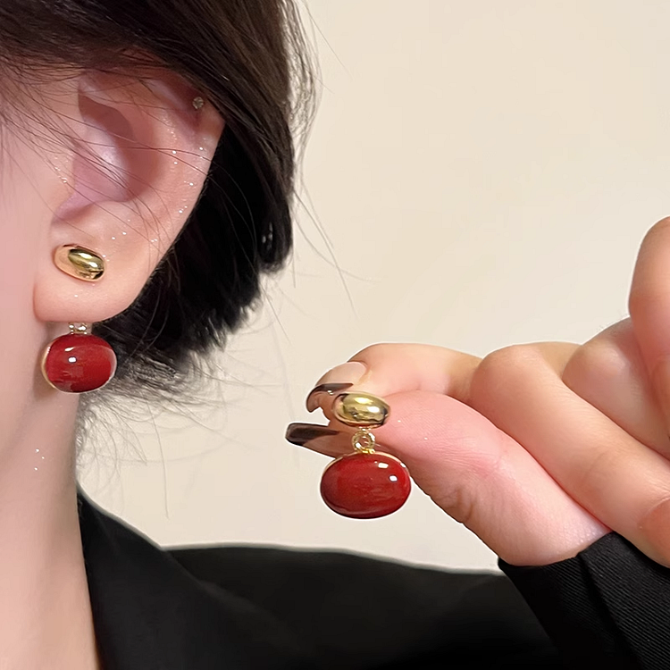 Drop Glaze Temperament Exquisite Simple Earrings