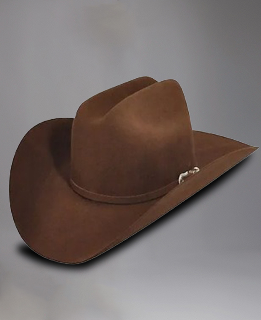 Fashion Solid Buckle Decor Pure Wool Cowboy Felt Hat