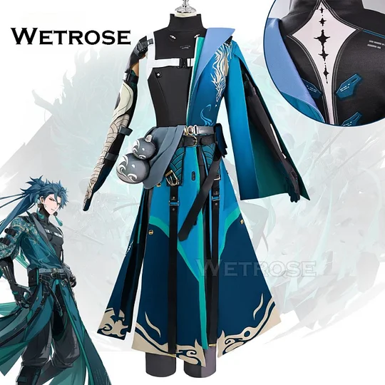 [Wetrose] Pre-Order Jiyan 忌炎 Wuthering Waves Cosplay Costume Wig Full Set