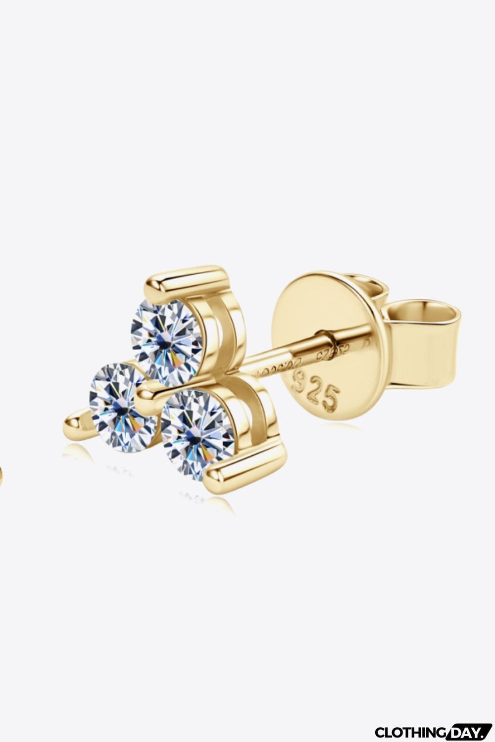 Moissanite 925 Sterling Silver Stud Earrings