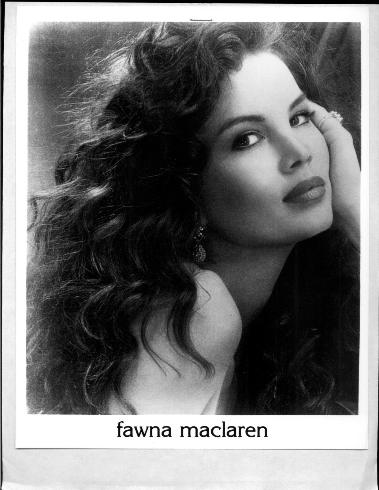 Fauna Maclaren - 8x10 Headshot Photo Poster painting w/ Resume - Playboy Playmate