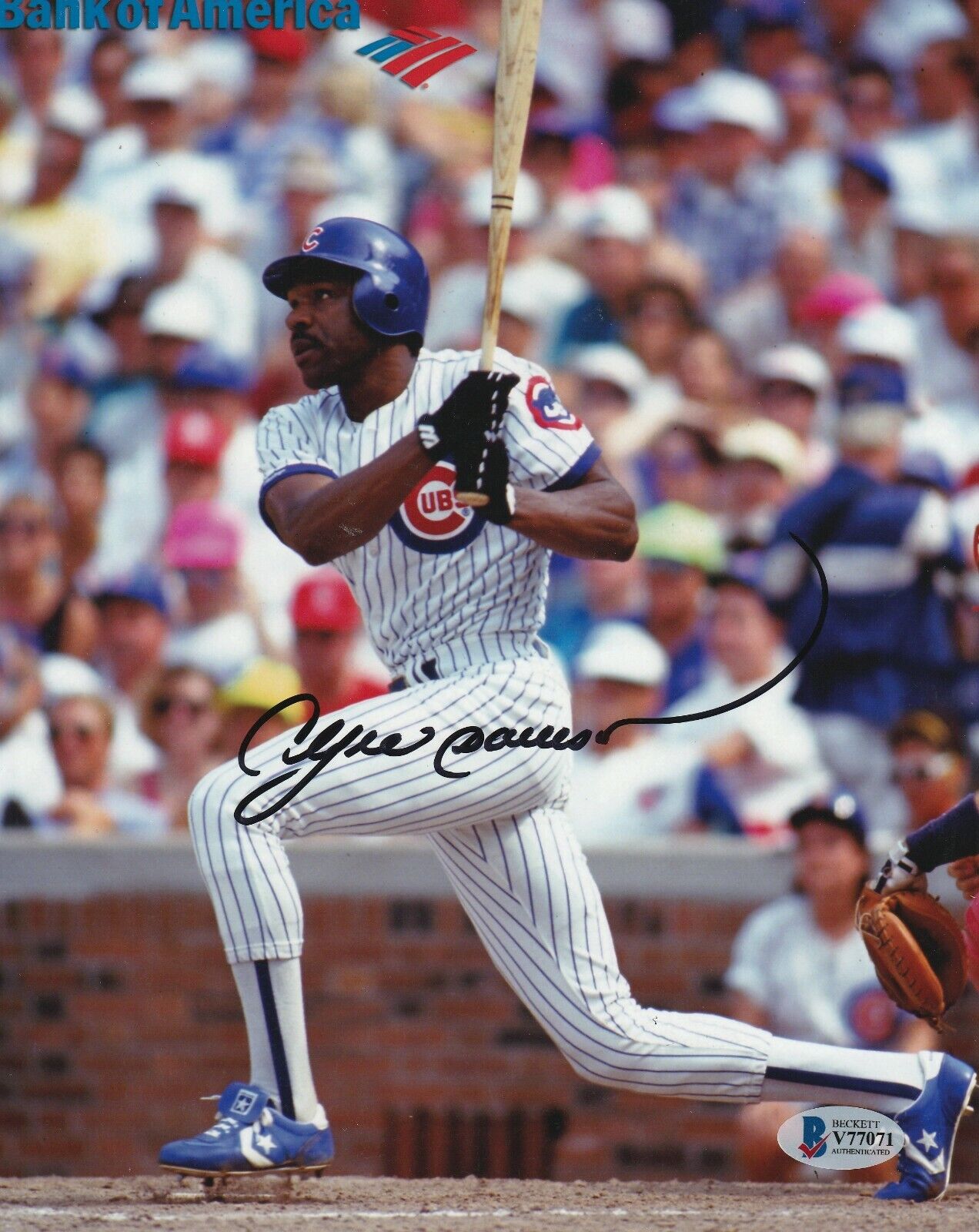 ANDRE DAWSON Signed Chicago CUBS 8x10 Photo Poster painting w/ Beckett COA