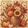 Sunflower Can-14CT Stamped Cross Stitch 30x30cm