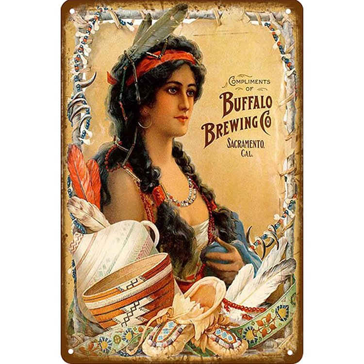 Pin Up Girls With Beer - Vintage Tin Signs/Wooden Signs - 20*30cm/30*40cm