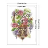 Flower Street Lights-14CT Stamped Cross Stitch 27*38cm/10.63*14.96in tapestrymarket