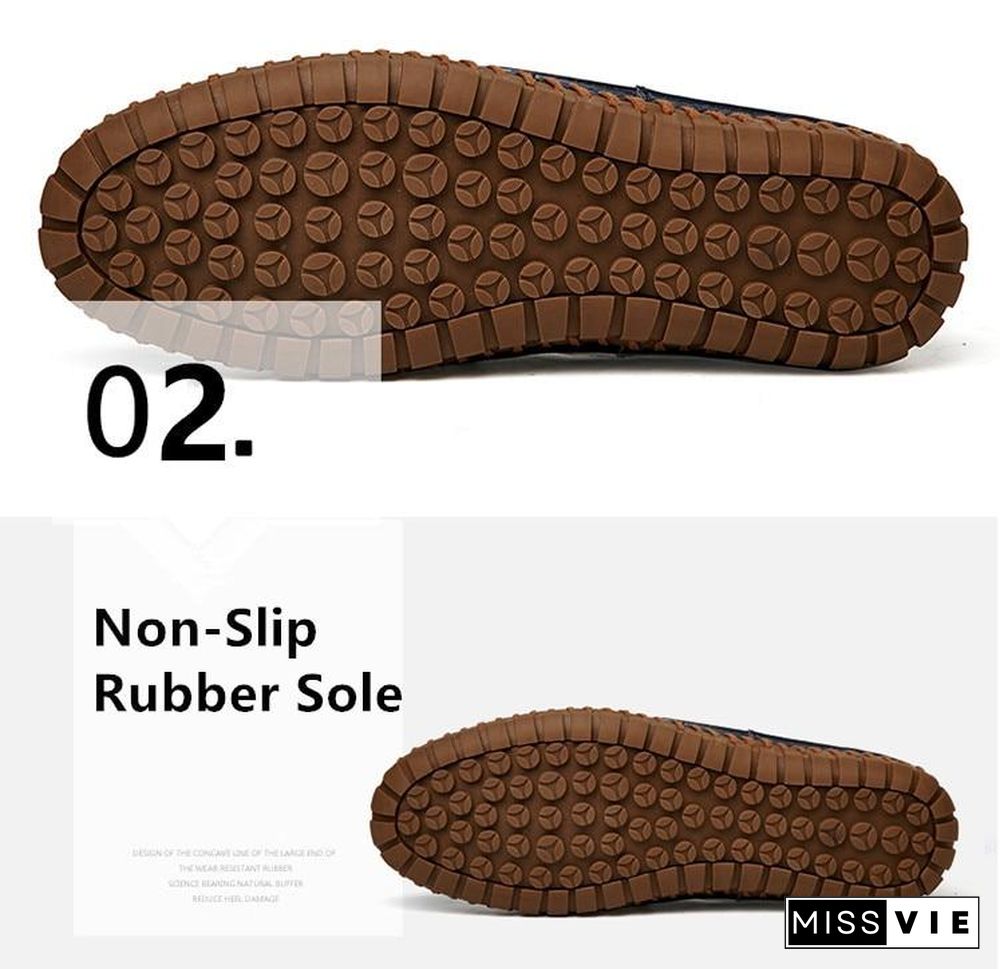 Leather Men Shoes Slip On Shoes Leather Loafers Mens Moccasins Shoes Italian Designer Shoes