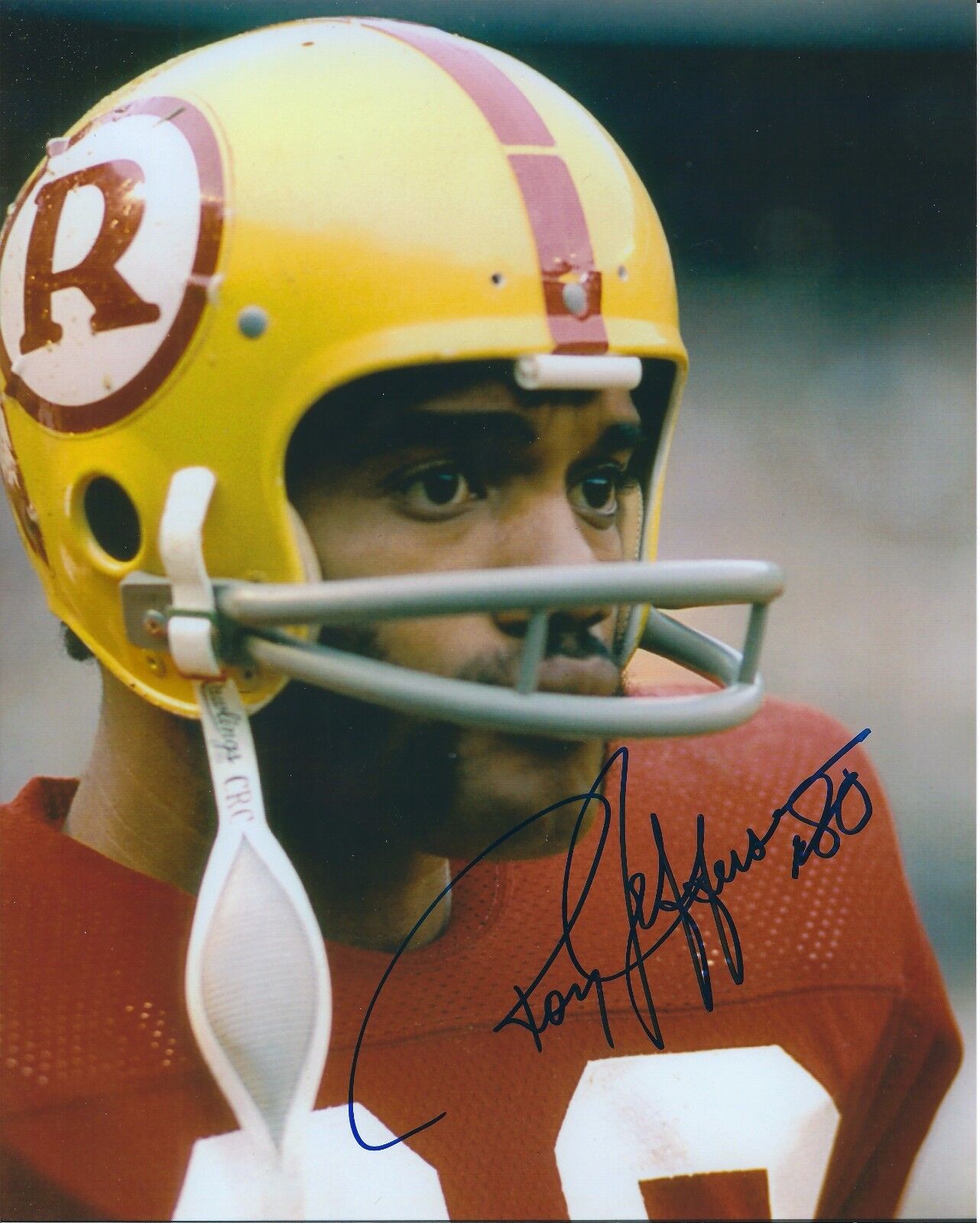 Autographed 8x10 ROY JEFFERSON Washington Redskins Photo Poster painting - w/COA