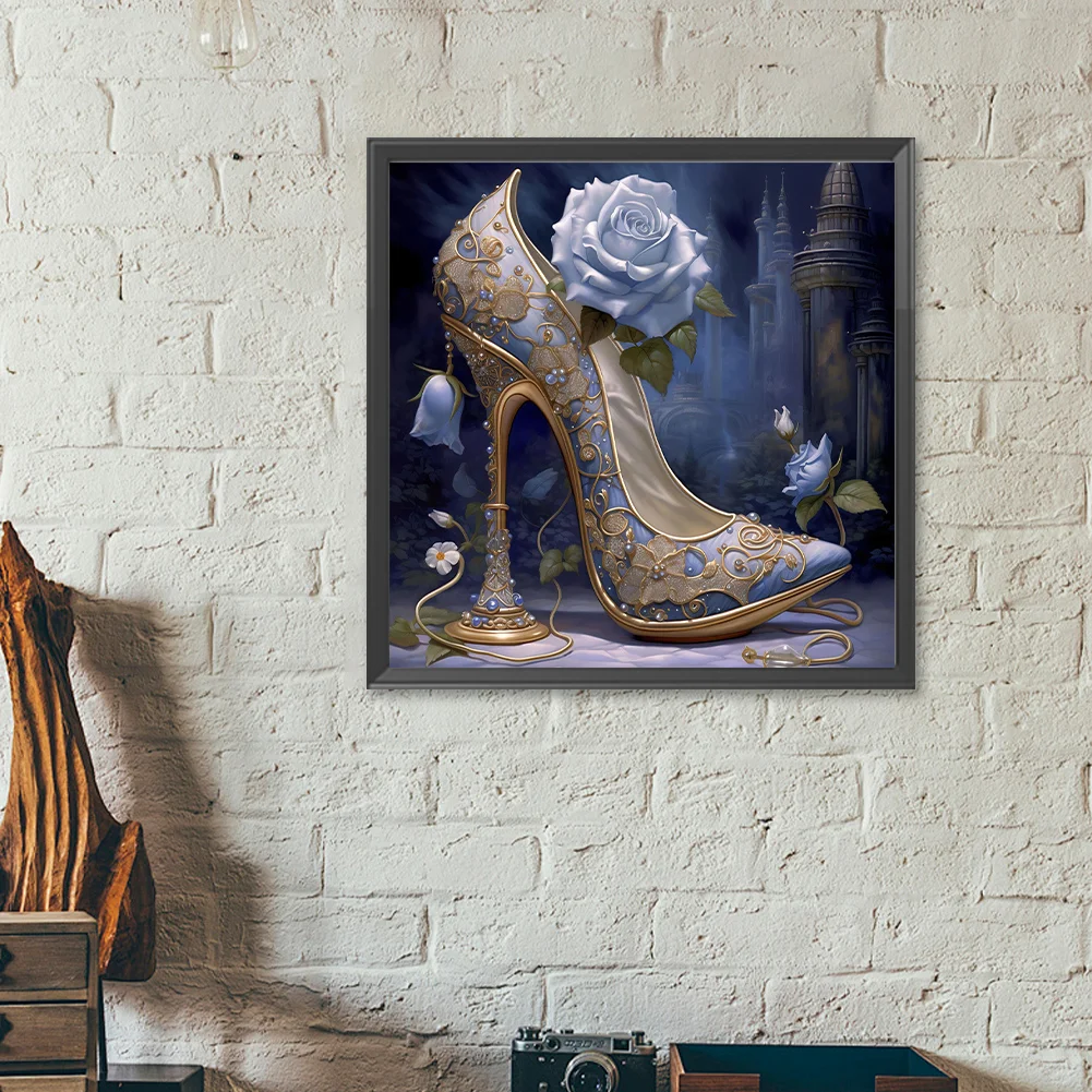 Diamond Painting - Full Round Drill - Flower High Heel(Canvas|40*40cm)