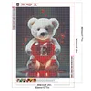 Diamond Painting -DIY Round Drill Love Letter Bear E(35x45cm)