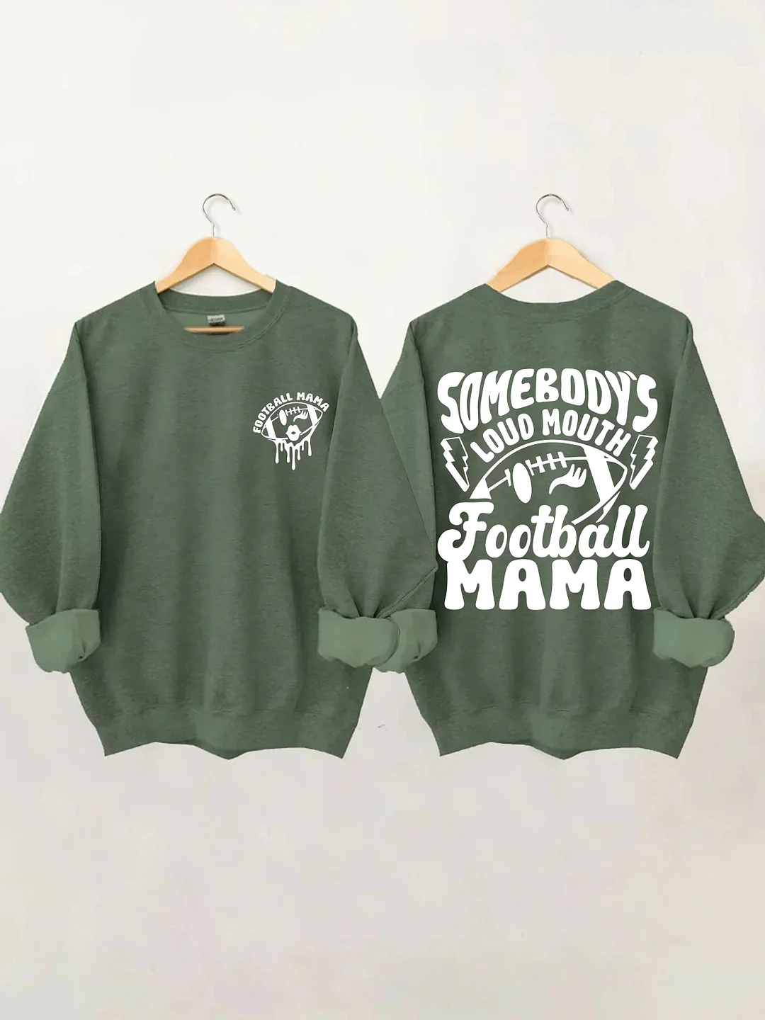 Somebody's Loud Mouth Football Mama Sweatshirt
