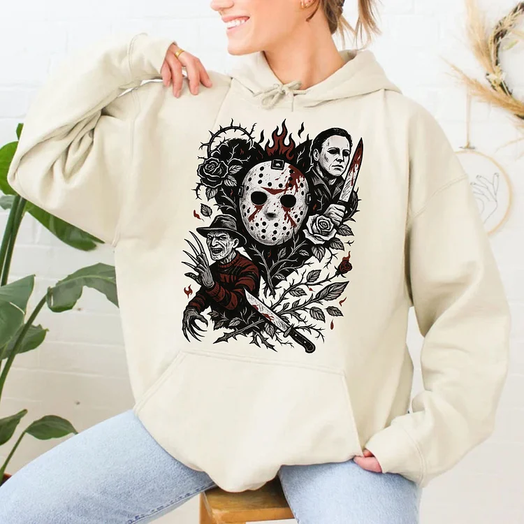 Retro Halloween  Horror Movie Sweatshirt , Hoodie , Tshirt