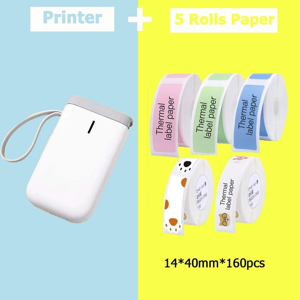 Portable Mini Wireless Label Pocket Printer