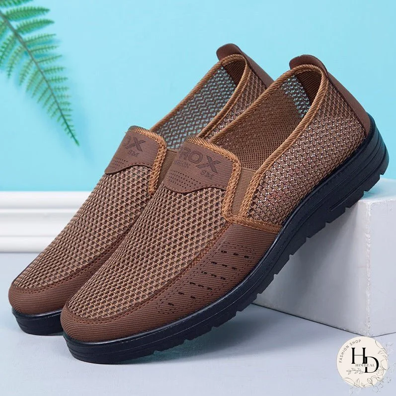 Men's Old Beijing Cloth Mesh Surface Breathable Sandals