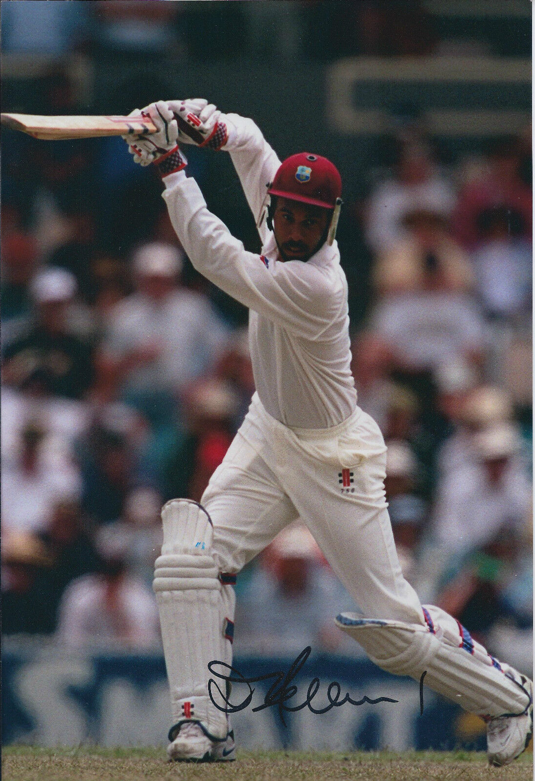 Jimmy ADAMS Signed Autograph 12x8 Photo Poster painting AFTAL COA CRICKET West INDIES