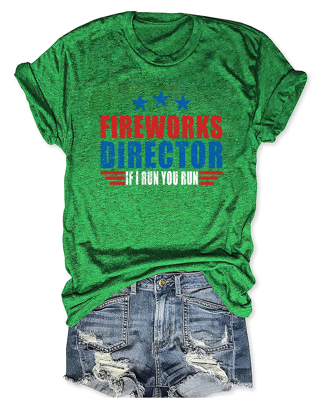 Fireworks Director If I Run You Run T-shirt