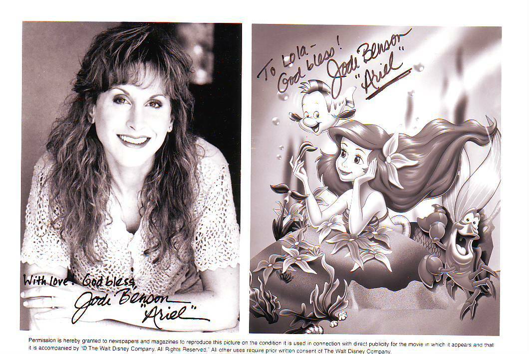 Jodi Benson (13x18 cm) Original Autographed Photo Poster painting