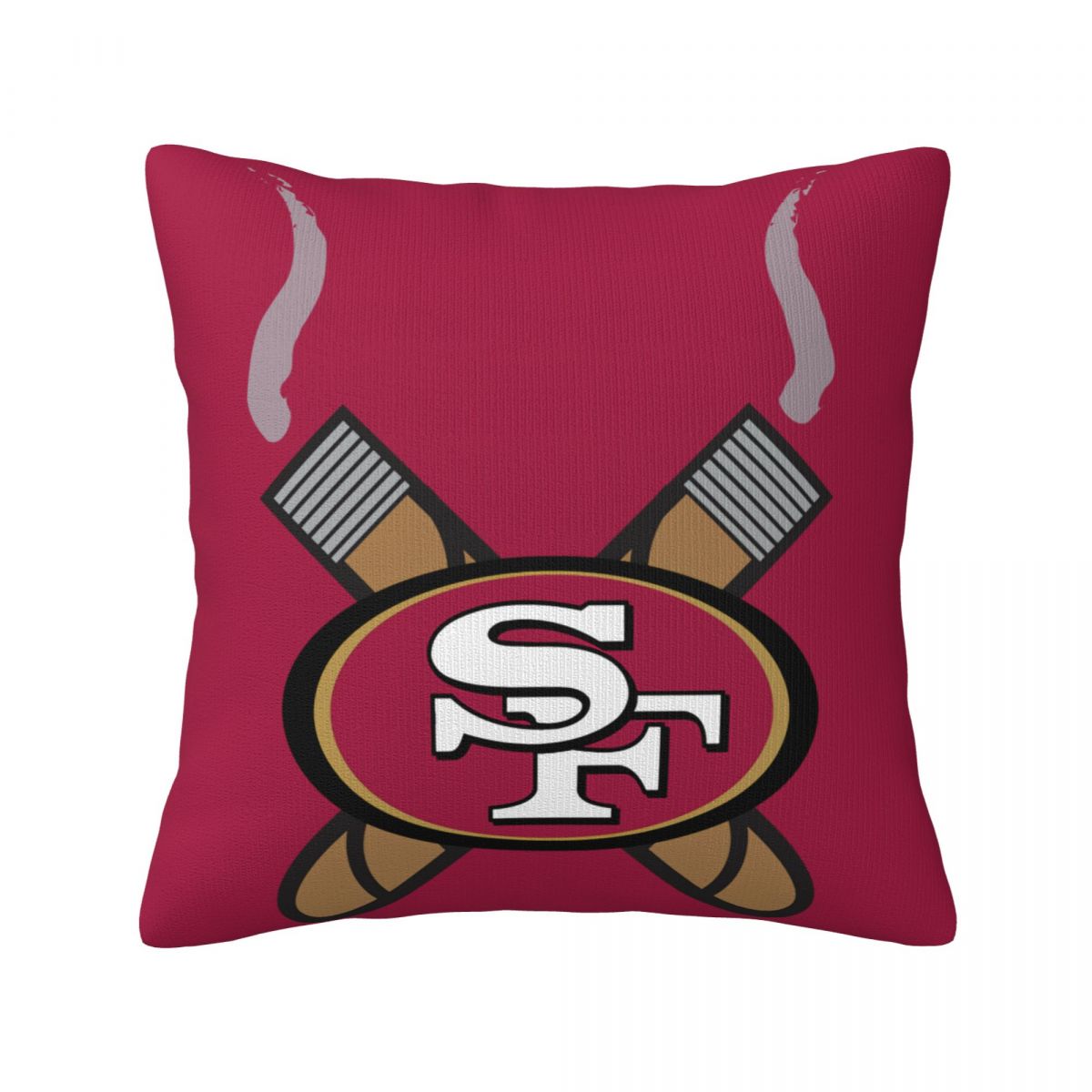 San Francisco 49ers No Smoking Decorative Throw Pillow