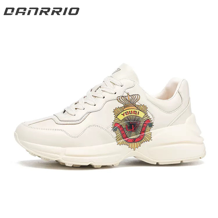 DANRRIO Breathable Leather Casual Luxury Fashion Low-top Sneakers DANRRIO.COM DANRRIO