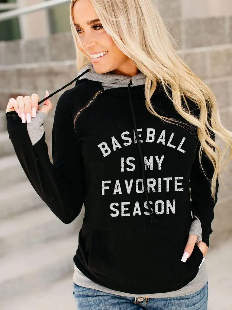 Baseball Is My Favorite Season Hoodie