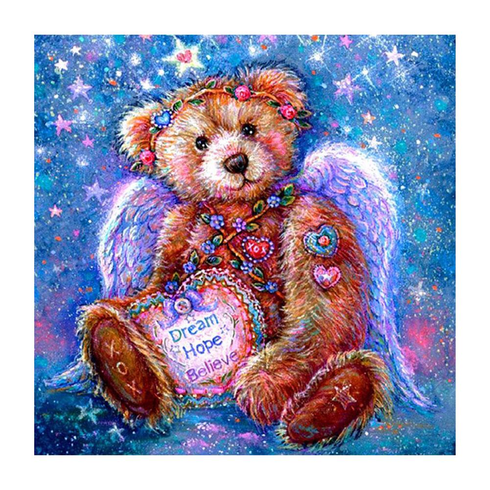 

Square Bear - Round Drill Diamond Painting - 30*30CM, 501 Original