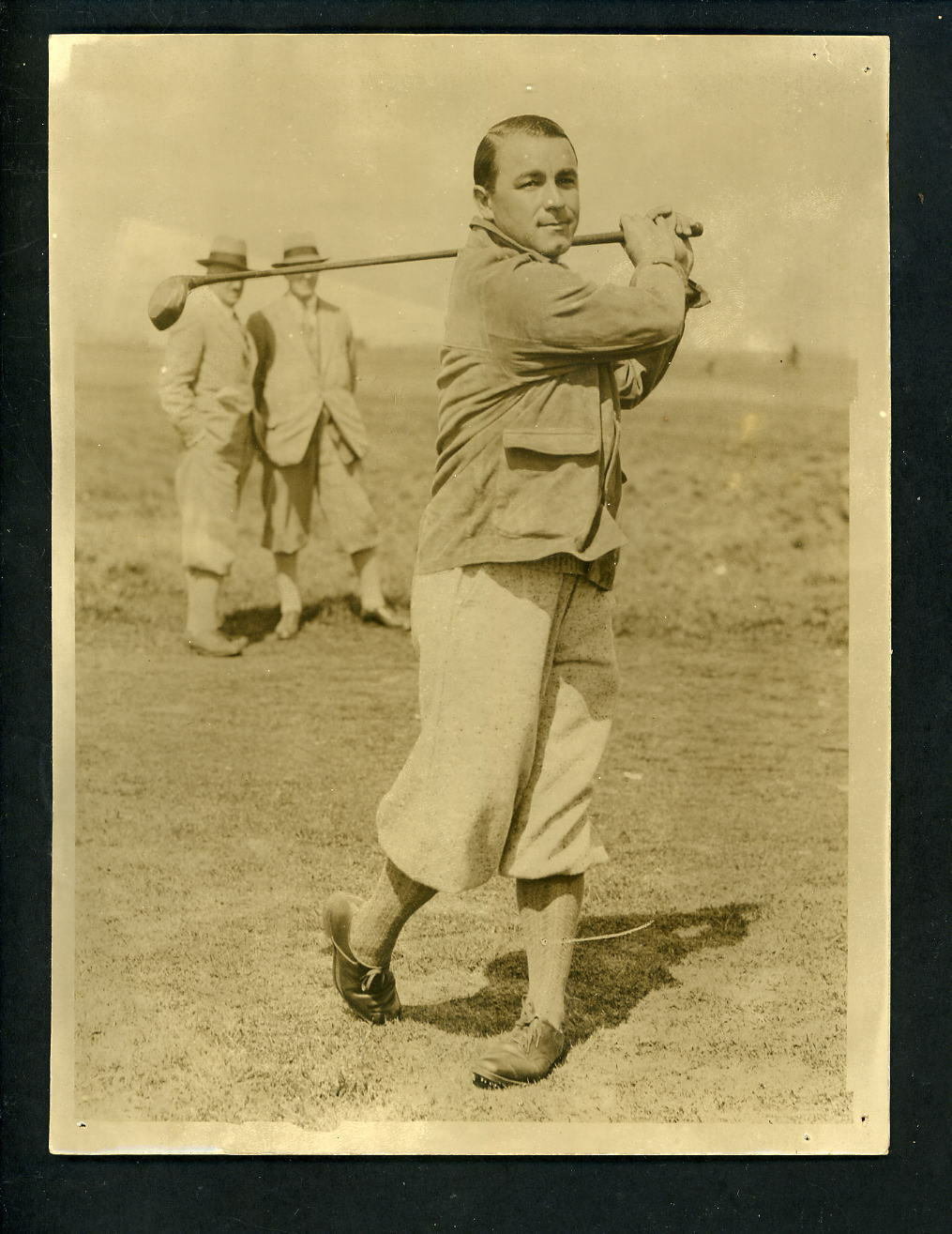 Gene Sarazan golf circa 1920's Pacific & Atlantic Type 1 Press Photo Poster painting swinging