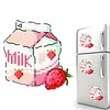 Strawberry Milk Fridge Magnet Cross Stitch Kit Holiday Gifts tapestrymarket