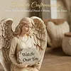 Guardian Angel Shelf Sitter Engraved Memorial Garden Angel Stone Home Decoration
