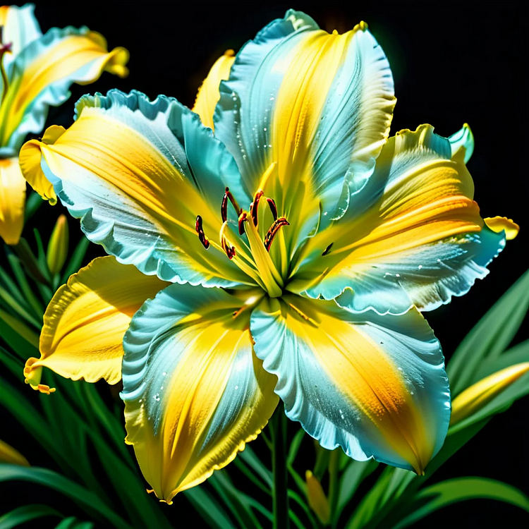 🌸 Blue Yellow Rare Color Lily Bulbs&ndash; Blooms of Elegance and Grace 🌸