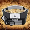 Hands Free Magnifier Adjustable Headband Lluminated Magnifier for Reading Repair