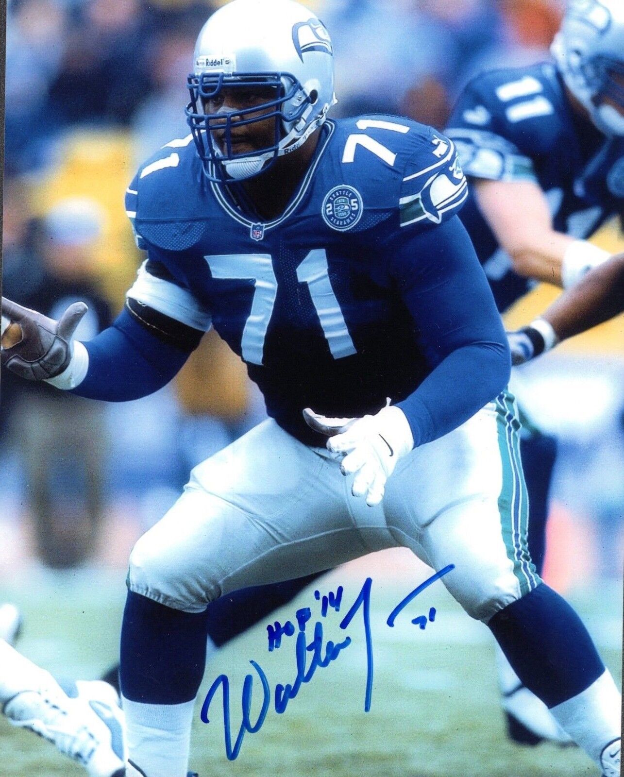 Walter Jones 8x10 #3 Photo Poster painting Autographed Signed AUTO INSCR Seattle Seahawks