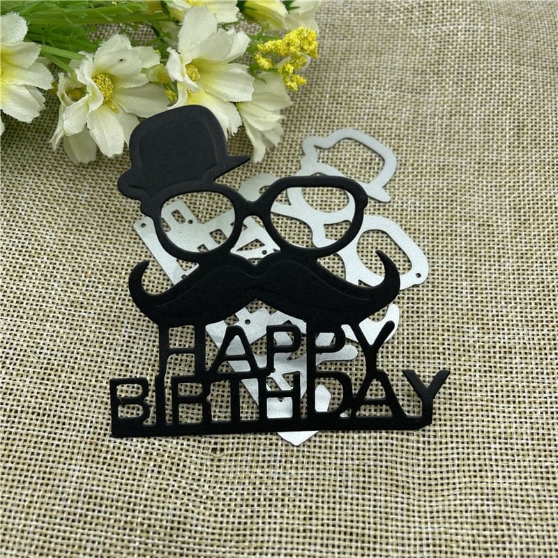 Father's day background Metal Cutting Dies Stencils For DIY Scrapbooking Decorative Embossing Handcraft Die Cutting Template