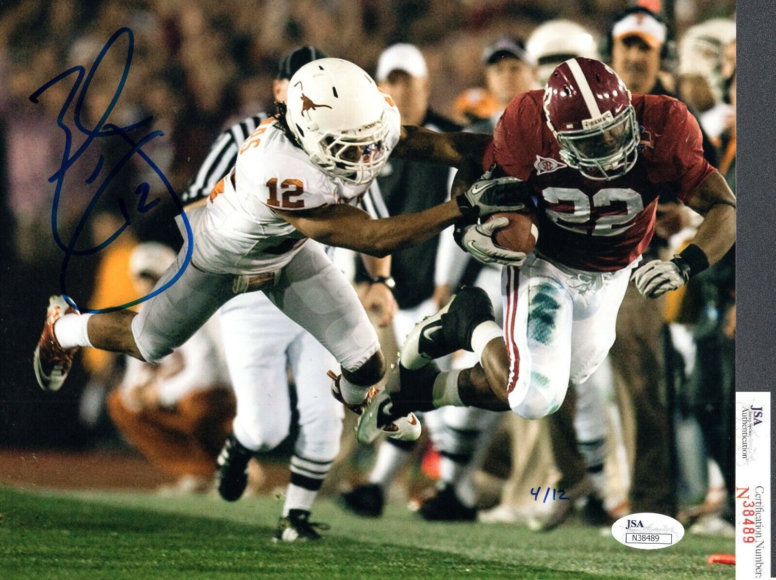 JSA Earl Thomas Autographed Signed AUTO 8x10 Photo Poster painting LE 4/12 TX Longhorns TRB 552