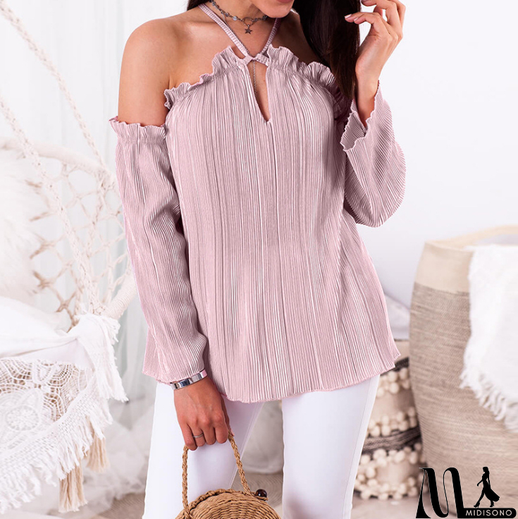 MidiSono - Fashion Sexy Long-Sleeved Top