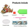 Diamond Painting Acrylic Christmas Atmosphere Train Decoration Ornaments