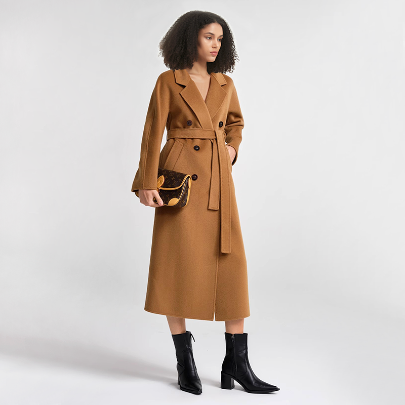 Women's Double-side Cashmere Coat REAL SILK LIFE
