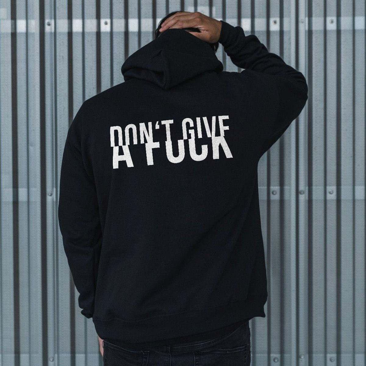Don't Give A Fuck Printed Men's All-match Hoodie FitBeastWear