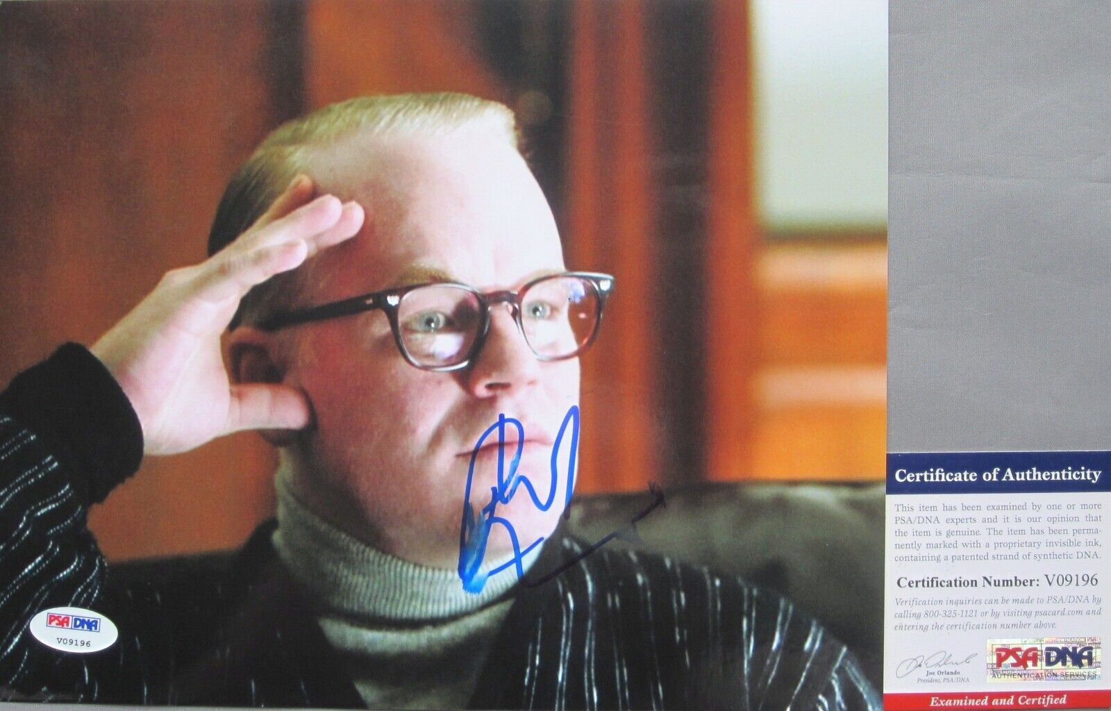 EXTREMELY TOUGH!!! Philip Seymour Hoffman Signed CAPOTE 8x10 Photo Poster painting #1 PSA/DNA