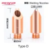 M8 Laser Welding Nozzles for Handheld Gun Head TypeA-E with Wire Feed Laser Welding ND18 Machine Axrayser