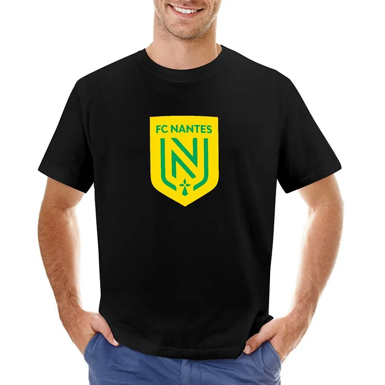 FC Nantes Tiger Pattern Lightning Icon Design T-shirt À Manches Courtes Gildan Pour Homme