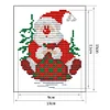 11CT/14CT Santa Claus - Stamped Cross Stitch  15*13cm/5.91*5.12in(Brand)