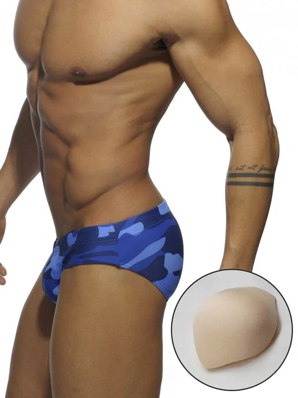 Sexy Fashion Print Trunks With Cups